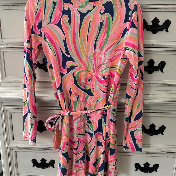 Lilly Pulitzer Karli wrap romper S - Picture 4 of 4